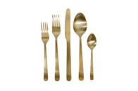 Matte Gold Oslo Cutlery Set by Canvas
